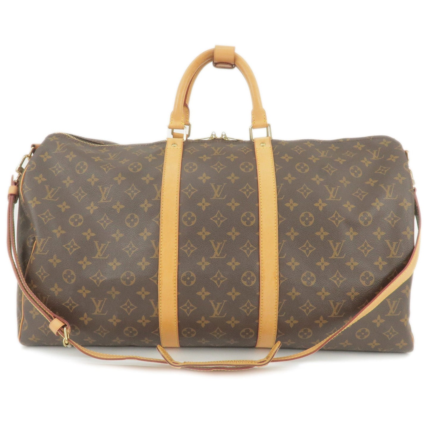 Louis Vuitton Monogram Keep All Bandouliere 55 Boston Bag M41414