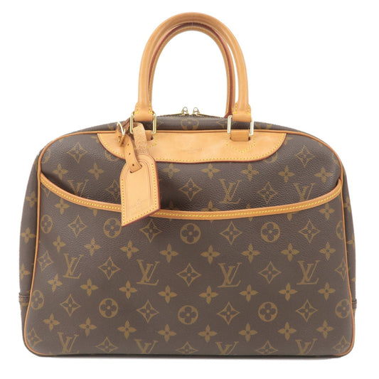 Louis Vuitton Monogram Deauville Hand Bag Brown M47270