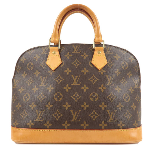 Louis Vuitton Monogram Alma Hand Bag Brown M51130