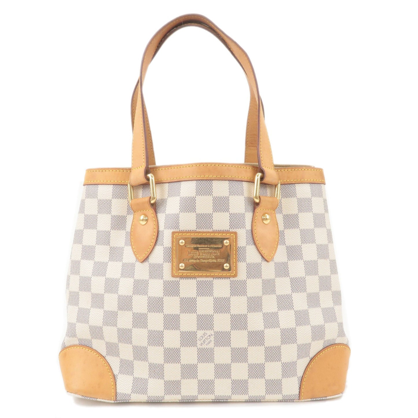 Louis Vuitton Damier Azur Hampstead PM Tote Shoulder Bag N51207