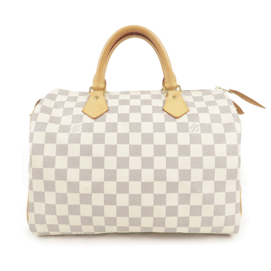 Louis Vuitton Damier Azur Speedy 30 Boston Hand Bag N41533