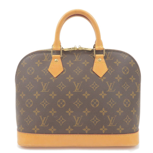 Louis Vuitton Monogram Alma Hand Bag Brown M51130