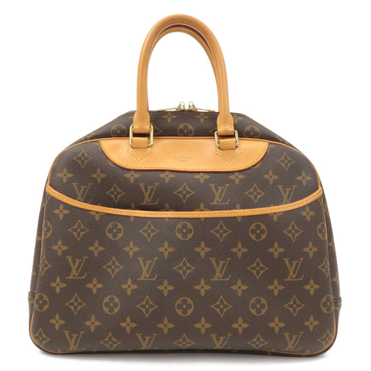 Louis Vuitton Monogram Deauville Hand Bag Brown M47270