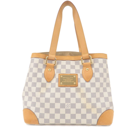 Louis Vuitton Damier Azur Hampstead PM Hand Bag Ivory N51207