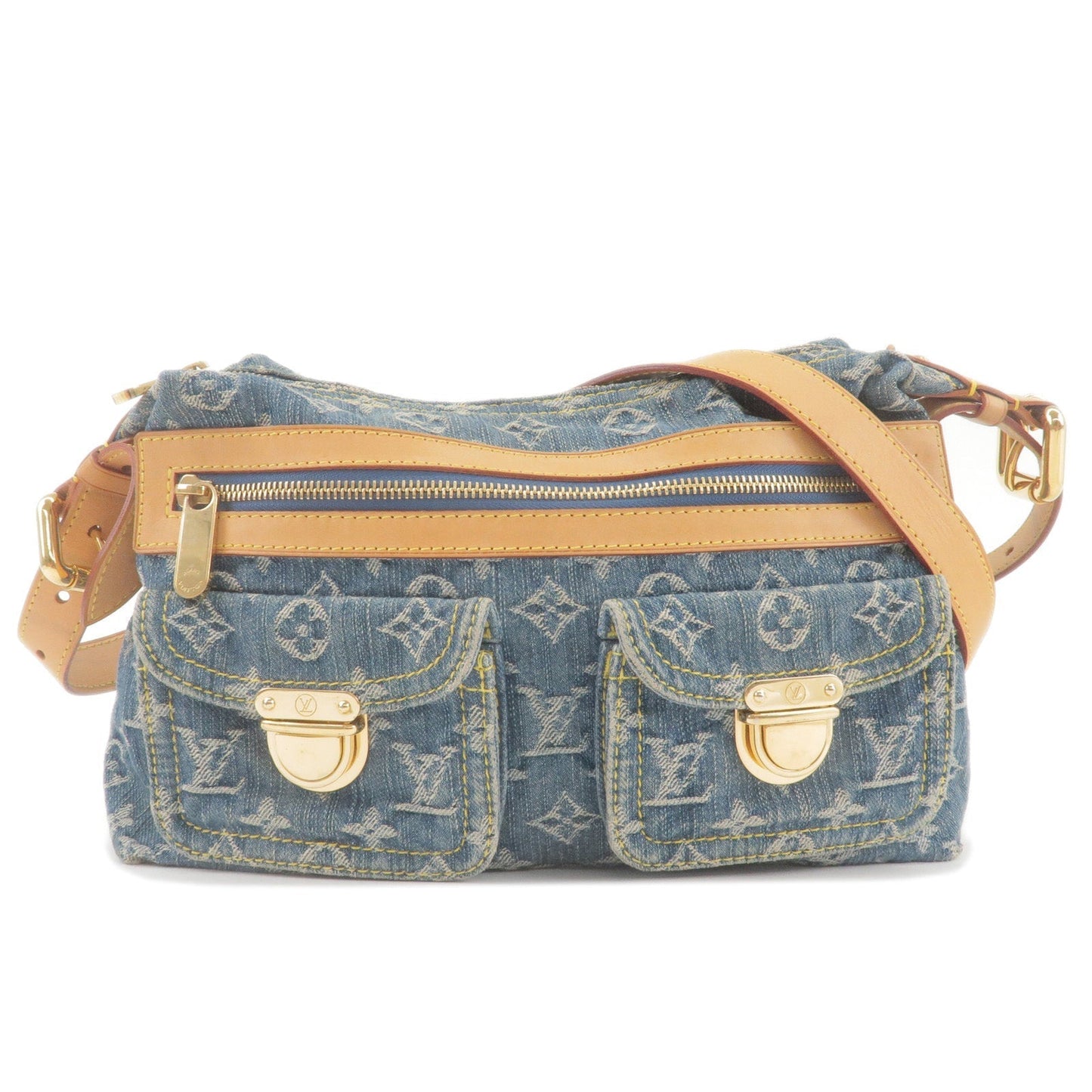 Louis Vuitton Monogram Denim Baggy PM Shoulder Bag M95049