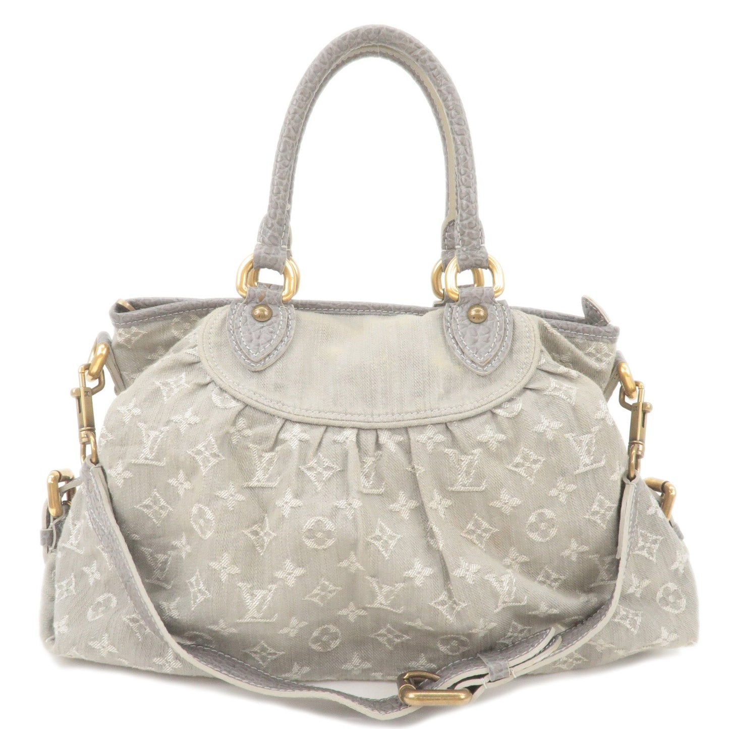 Louis Vuitton Monogram Denim Neo Cabby MM 2Way Bag Gris M95837