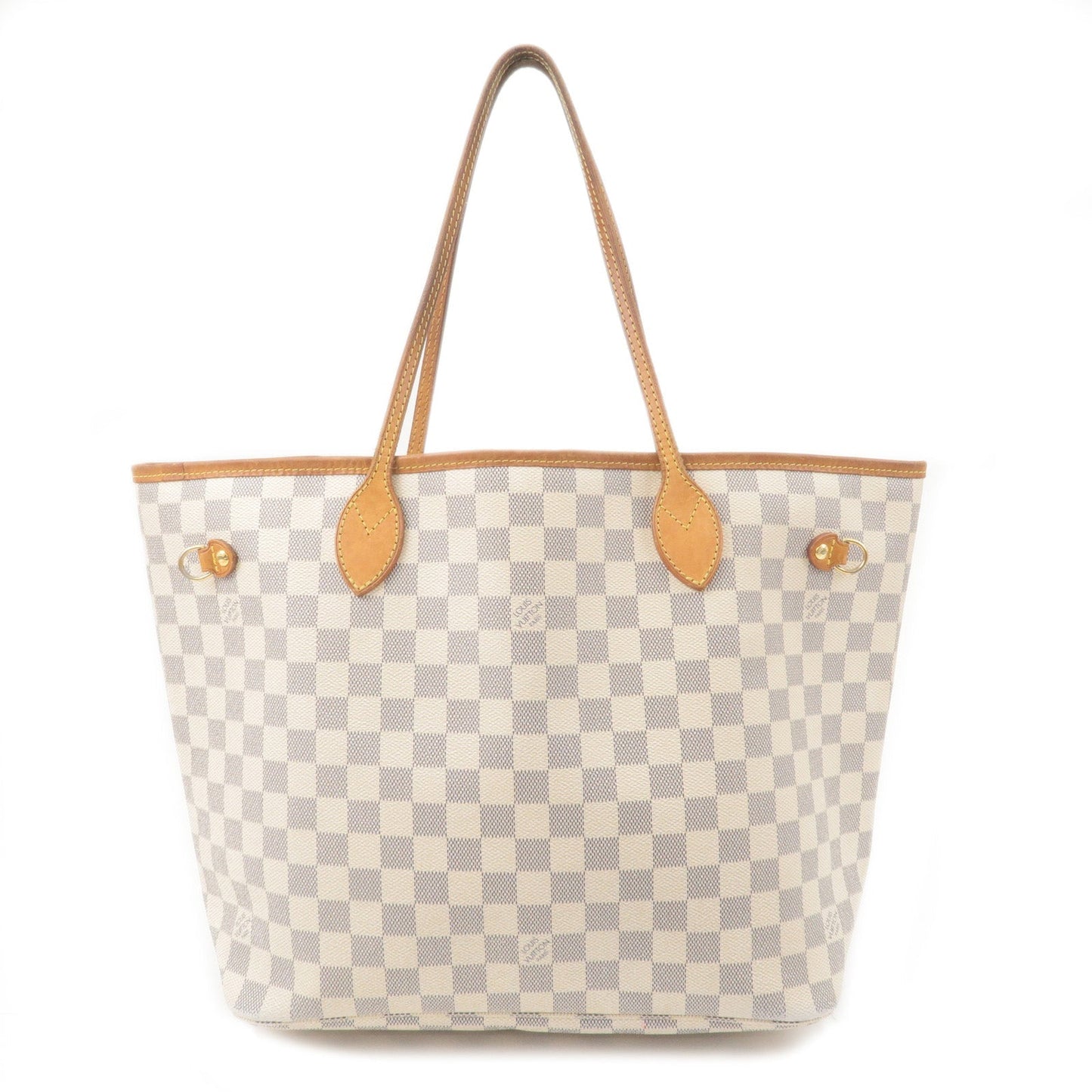 Louis Vuitton Damier Azur Neverfull MM Tote Bag Hand Bag N51107