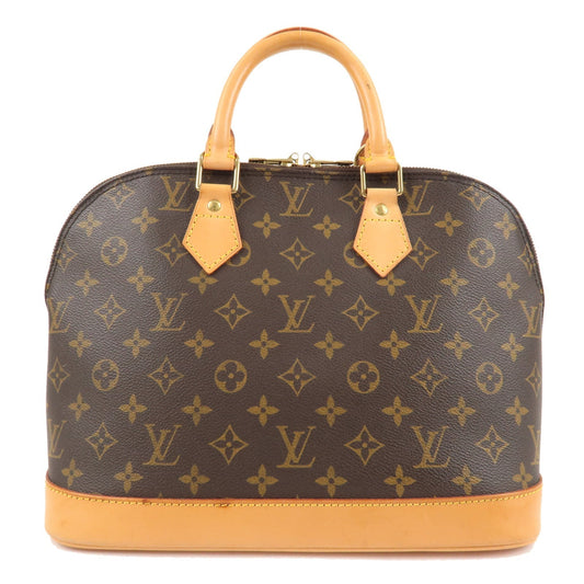 Louis Vuitton Monogram Alma Hand Bag Brown M51130