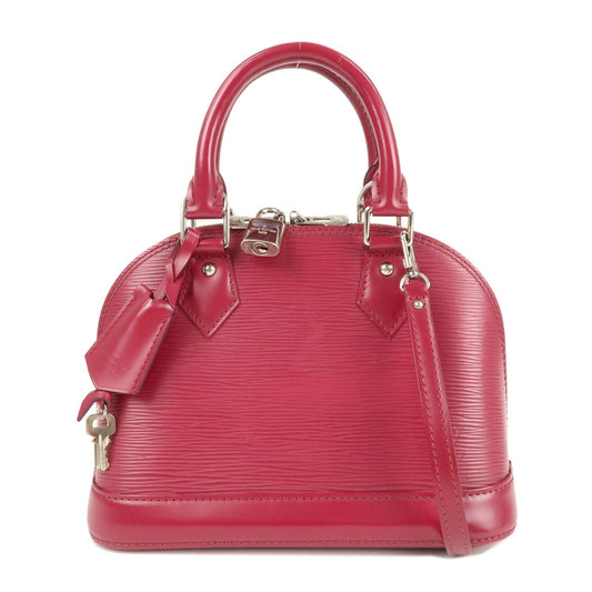 Louis Vuitton Epi Alma BB Hand Bag Shoulder Bag Fuchsia M40851