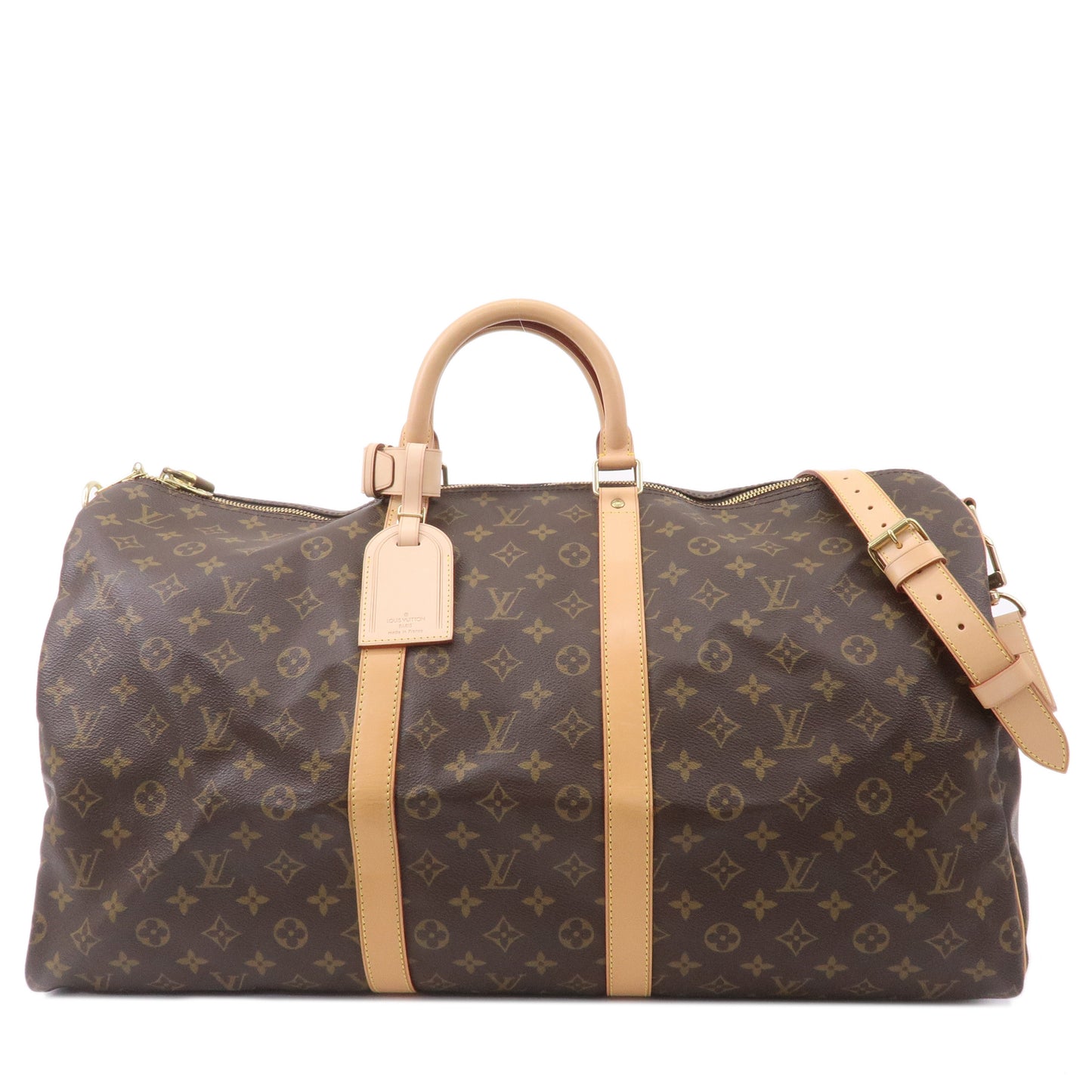 Louis Vuitton Monogram Keep All 55 Bandouliere Boston Bag M41414