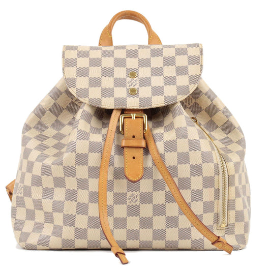 Louis Vuitton Damier Azur Sperone Ruck Sack Back Pack N41578