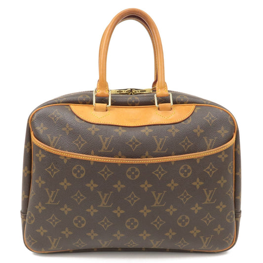 Louis Vuitton Monogram Deauville Hand Bag Brown M47270