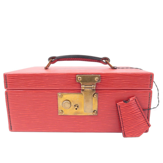 Louis Vuitton Epi Leather Bowat Atu Jewelry Box Castilian Red