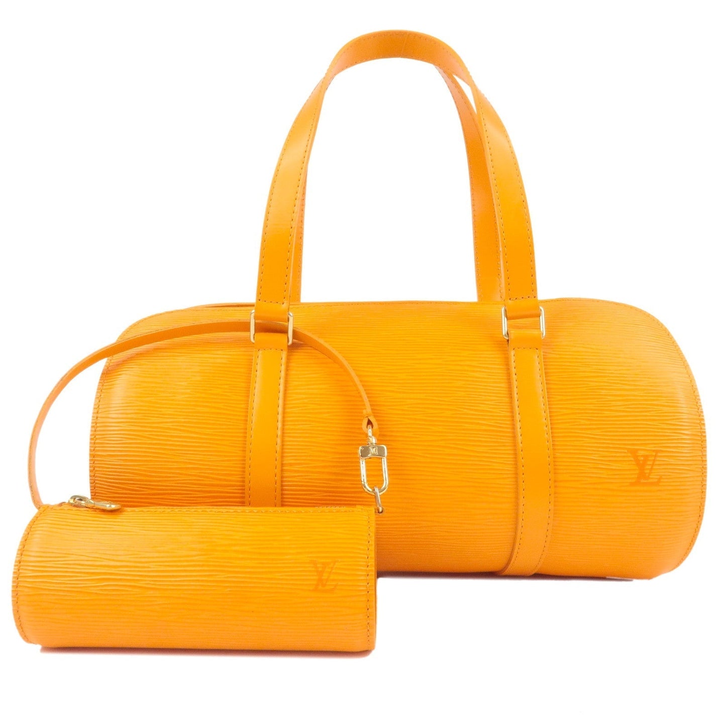 Louis Vuitton Epi Soufflot Hand Bag Mandarin Orange M5222H