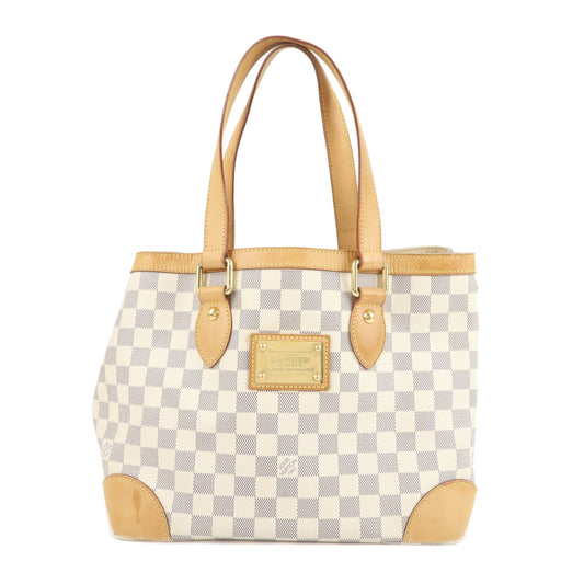 Louis Vuitton Damier Azur Hampstead PM Hand Bag Ivory N51207