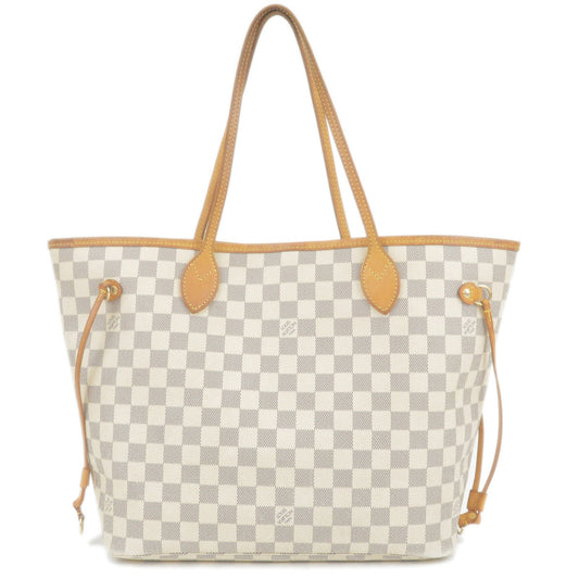 Louis Vuitton Damier Azur Neverfull MM Tote Bag N51107