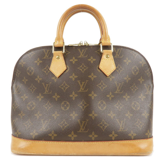 Louis Vuitton Monogram Alma Hand Bag Brown M51130