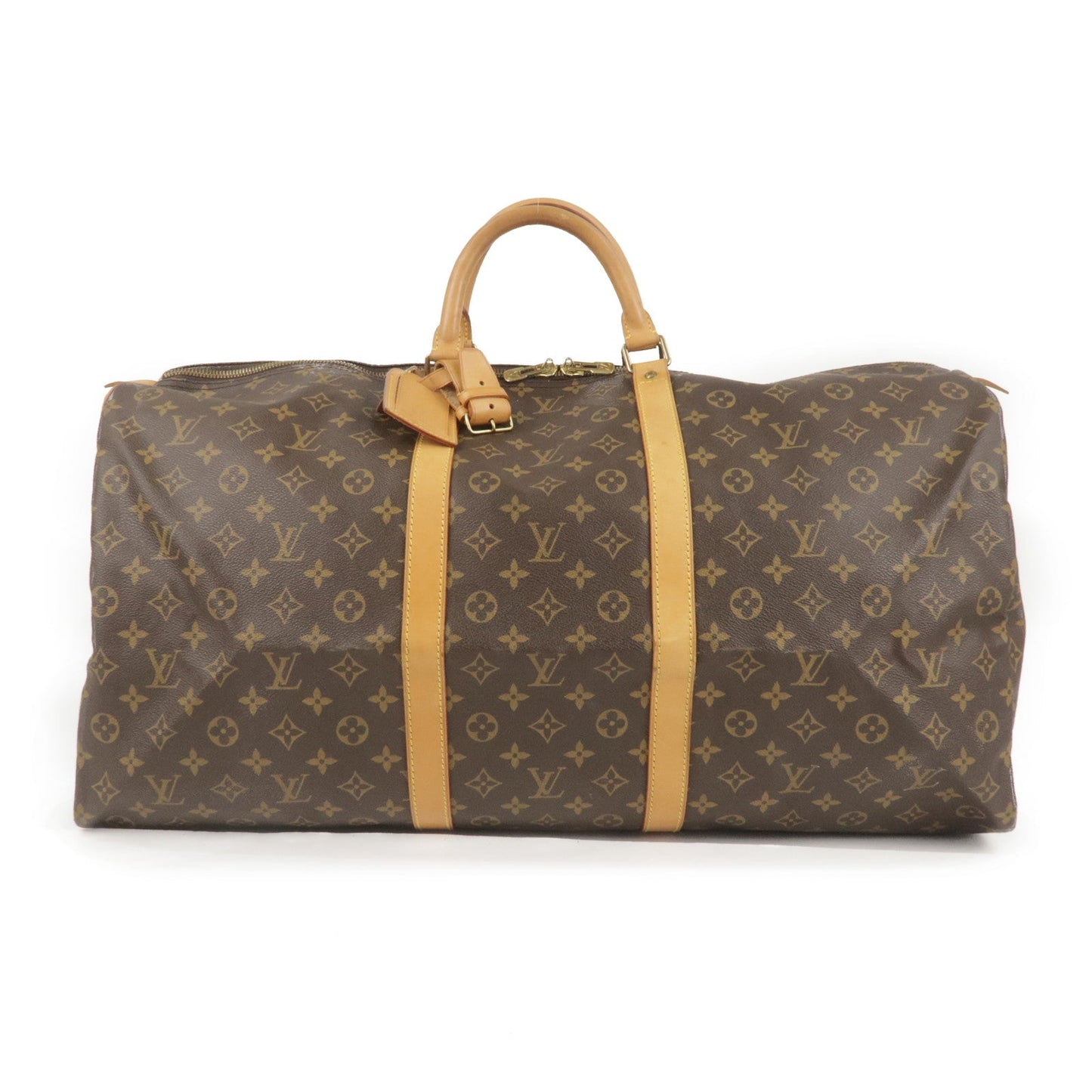 Louis Vuitton Monogram Keep All 60 Boston Bag Brown M41422