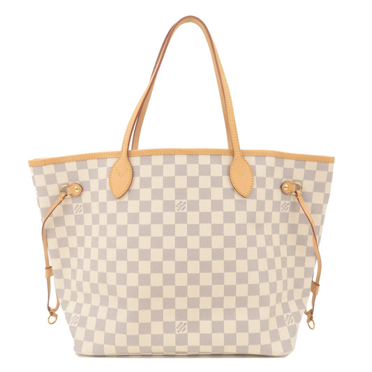 Louis Vuitton Damier Azur Neverfull MM Rose Ballerine N41605