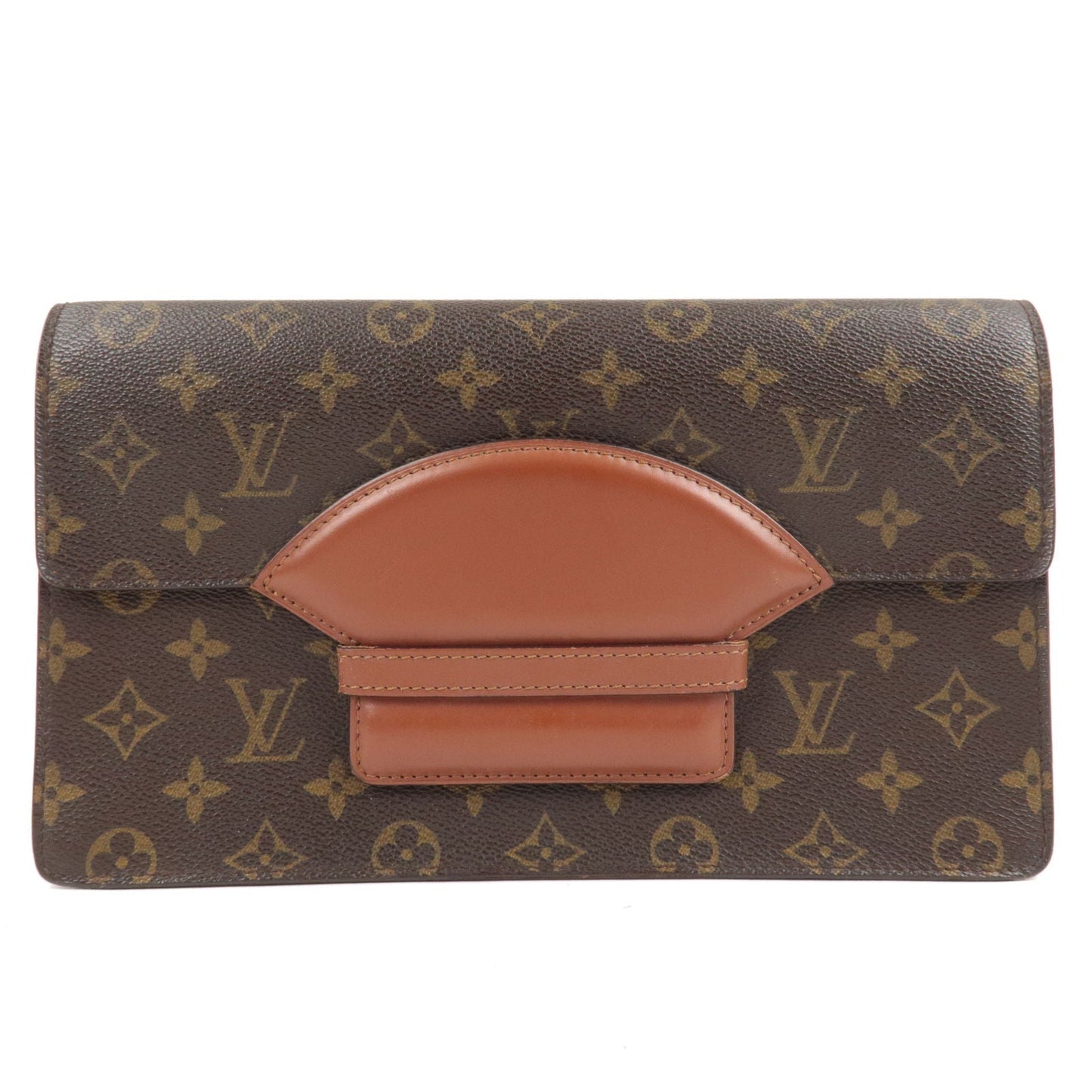 Louis Vuitton Monogram Chaillot Clutch Bag Brown M51788