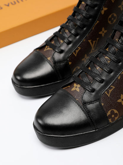 The Bags Vibe - Louis Vuitton High LWnogram Brown Boot Sneaker