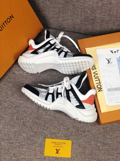 The Bags Vibe - Louis Vuitton Archlight White Black Orange Sneaker