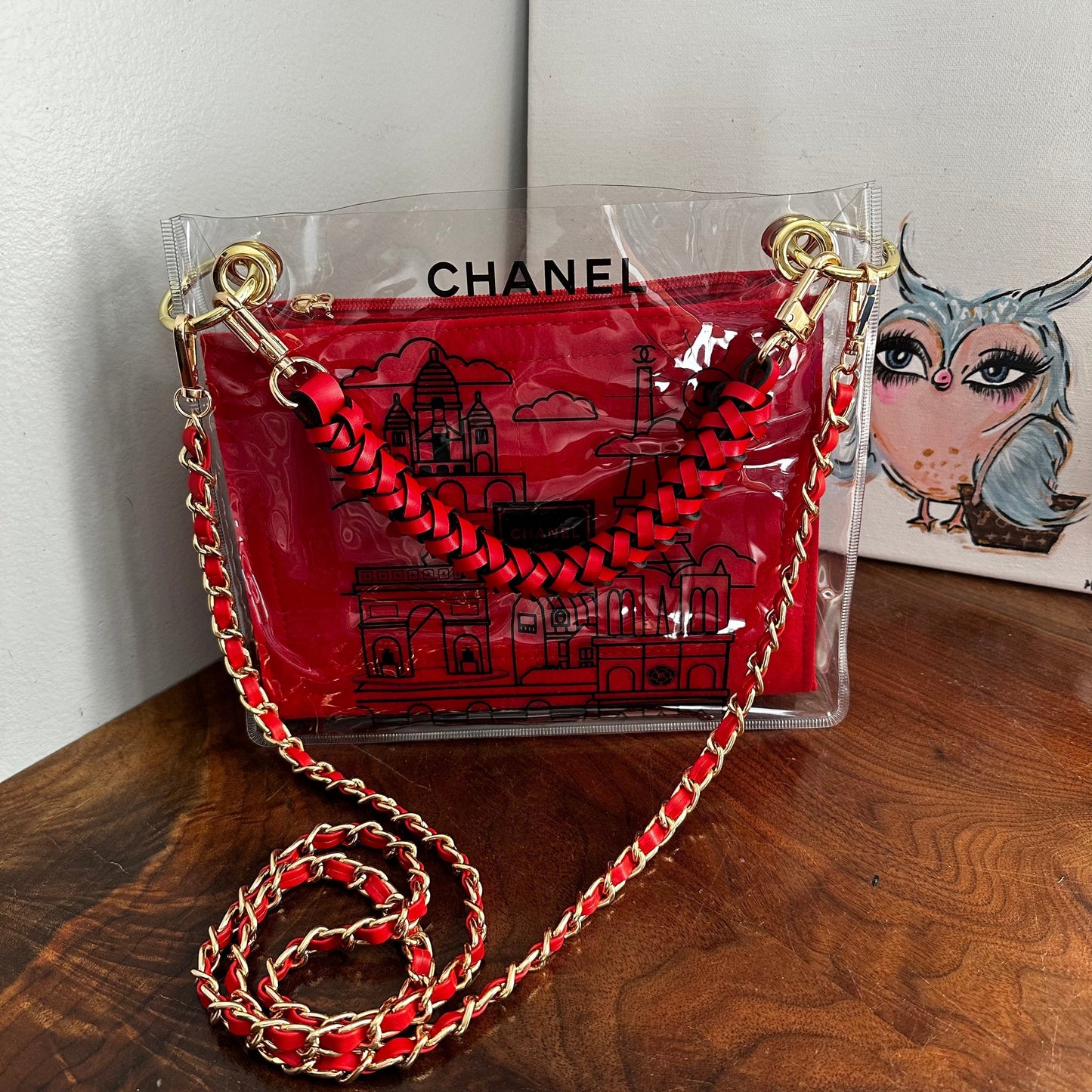 The Clear Swan - Chanel Crossbody/Handbag