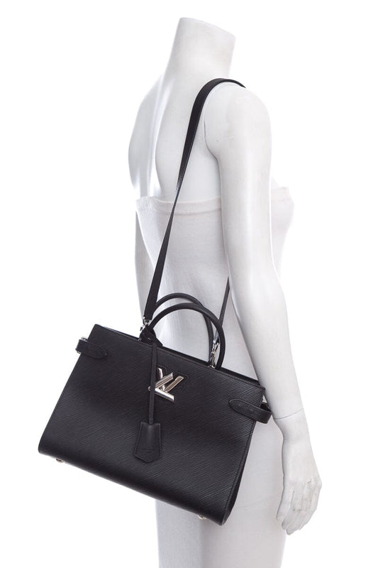 Louis Vuitton Black Epi Leather Twist Tote