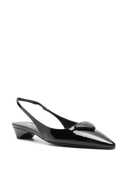 Prada Women Patent Leather Slingback Pumps