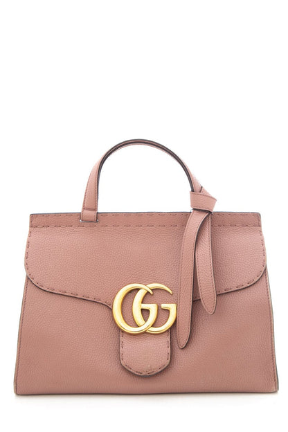 Gucci Pink GG Marmont Top Handle Handbag