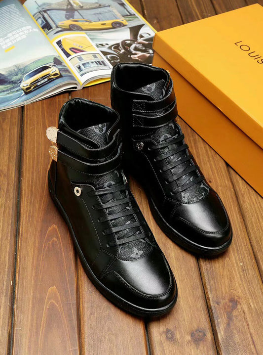 The Bags Vibe - Louis Vuitton HIgh Top Black Sneaker