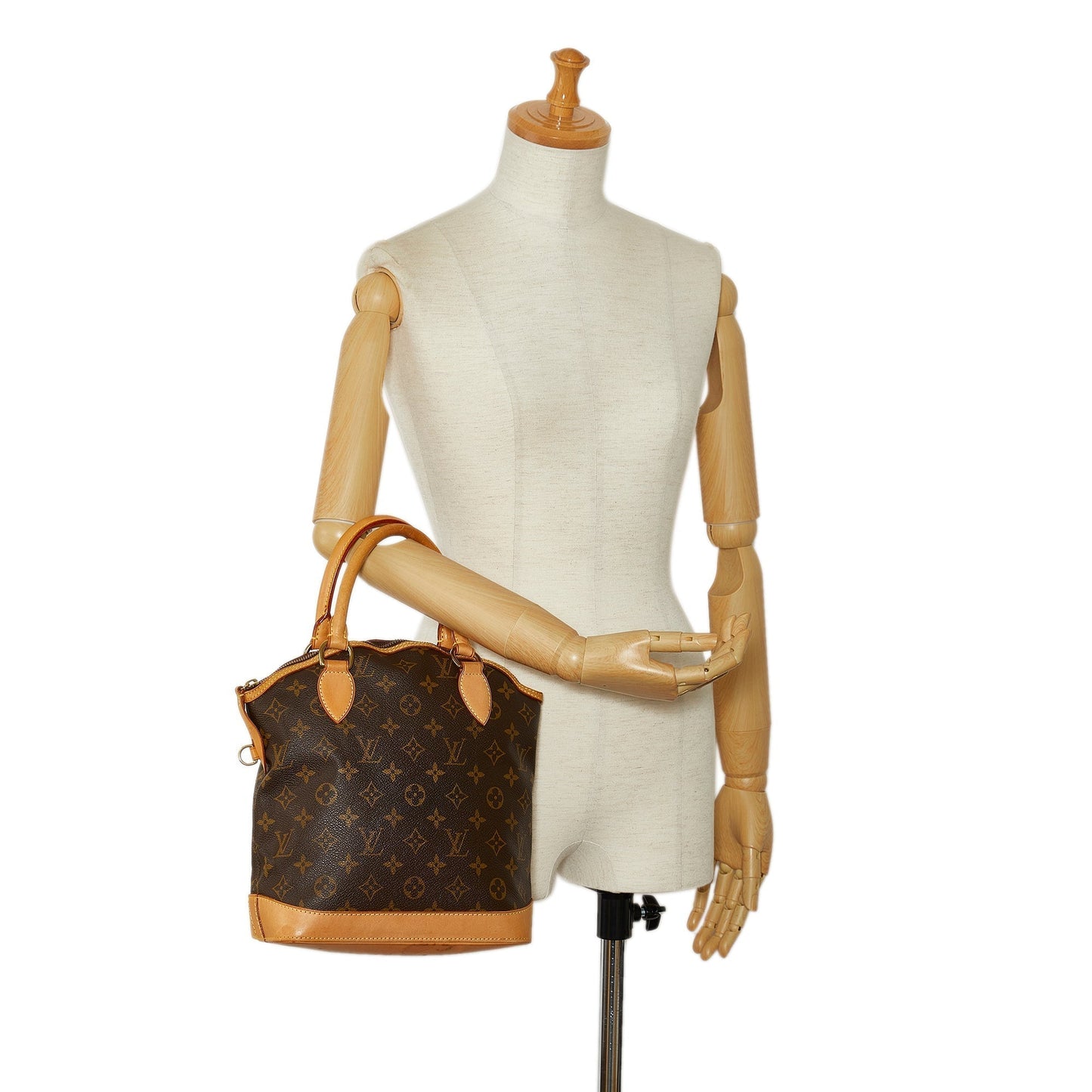 LOUIS VUITTON Monogram Lockit Vertical PM Handbag