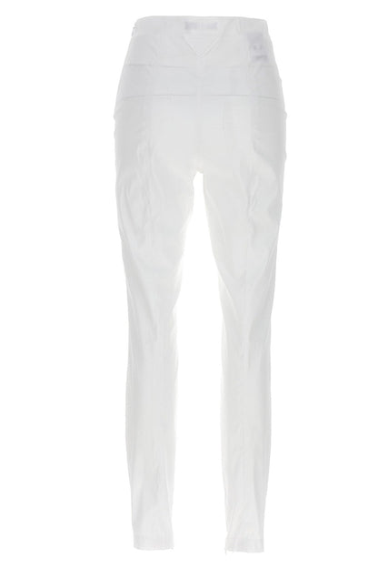 Prada Women Logo Poplin Pants