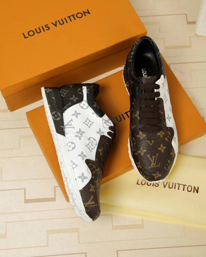 The Bags Vibe - Louis Vuitton Run Away Brown White Sneaker