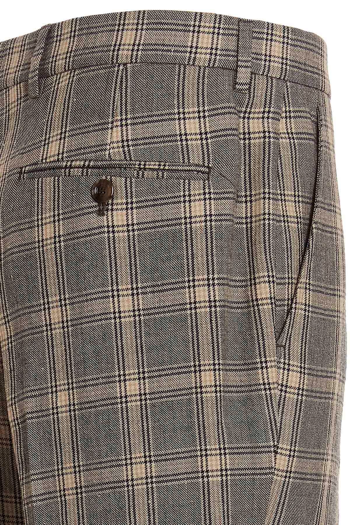 Gucci Men Prince Of Wales Trousers