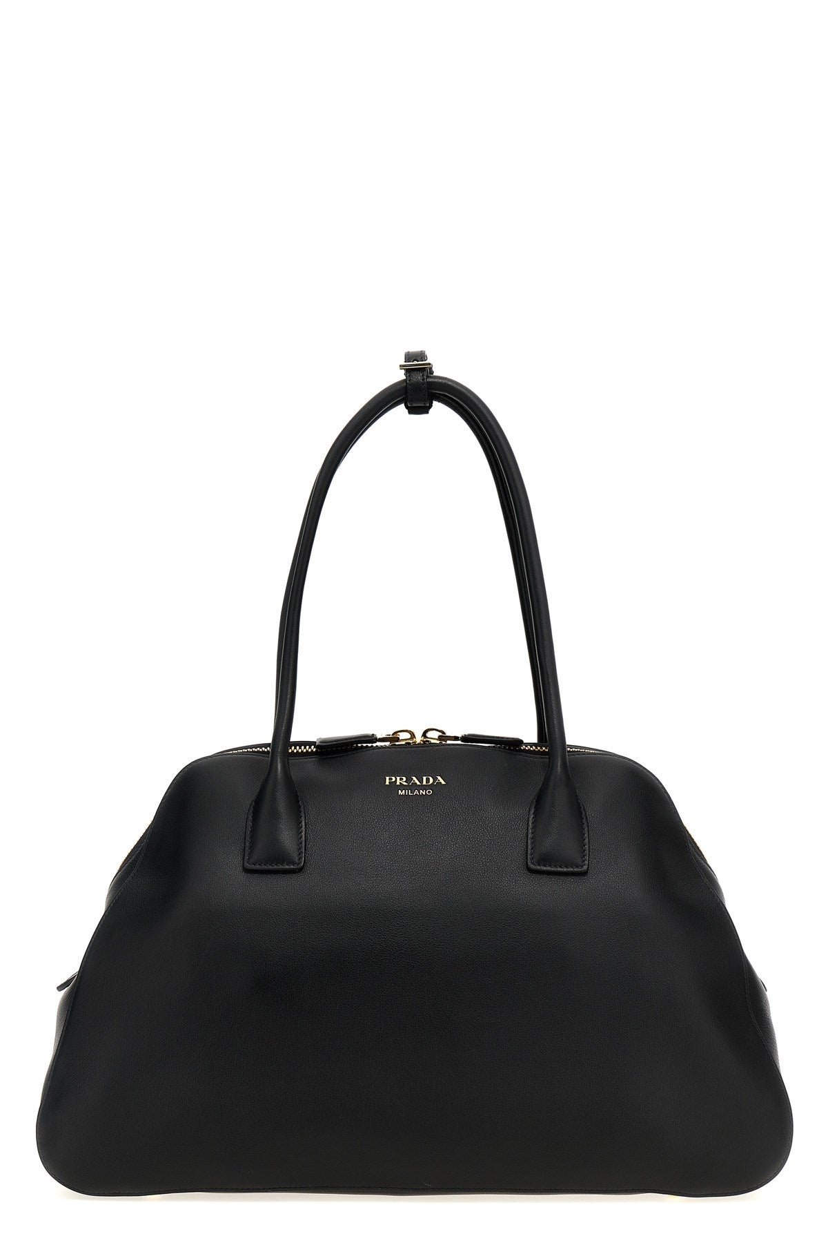 Prada Women Medium Leather Shopping Bag