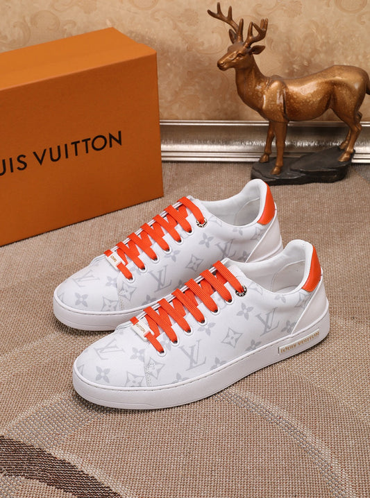 The Bags Vibe - Louis Vuitton Time Out Orange And White Sneaker