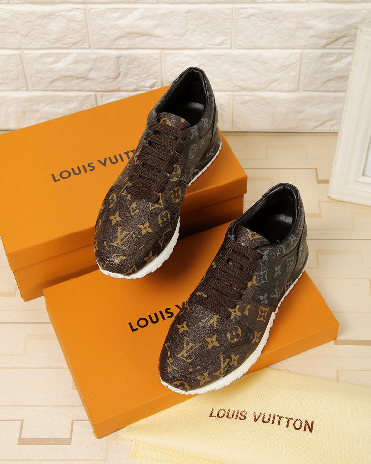 The Bags Vibe - Louis Vuitton LWnogram Denim Brown Sneaker