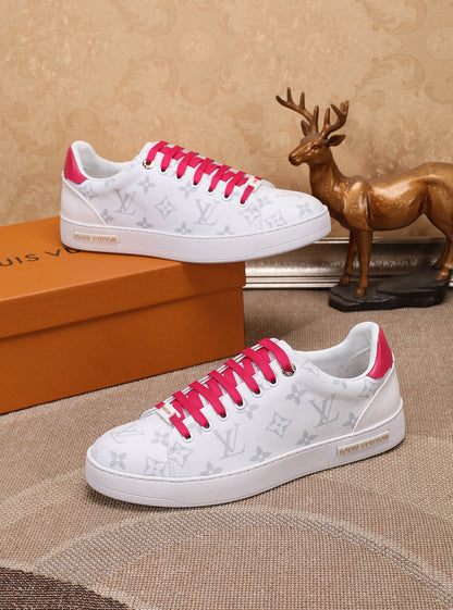 The Bags Vibe - Louis Vuitton Time Out Pink And White Sneaker