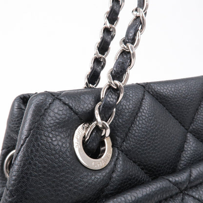 CHANEL Matelasse Caviar Skin Chain Tote Bag Shoulder Bag Black