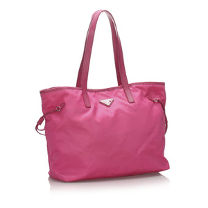 Prada Pink Nylon Fabric Tessuto Tote Bag Italy