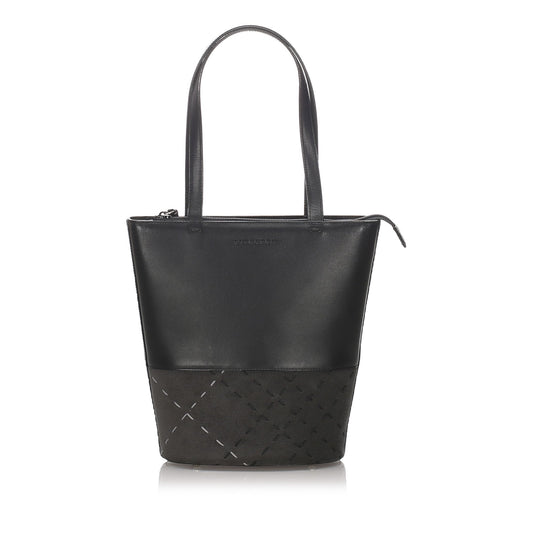 Burberry Black Calf Leather Tote Bag United Kingdom