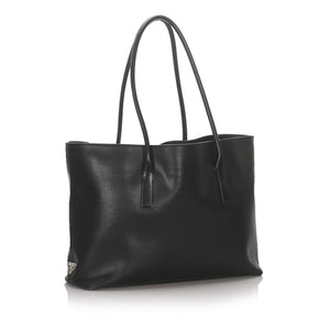 Prada Black Calf Leather Tote Bag Italy