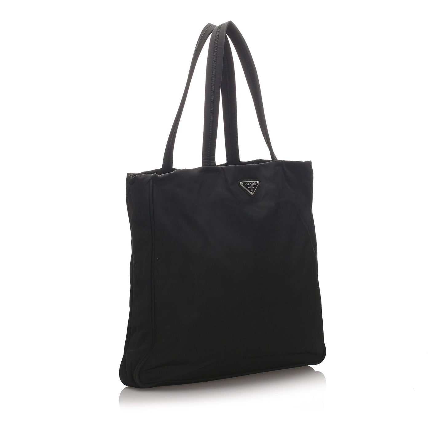 Prada Black Nylon Fabric Tessuto Tote Bag Italy