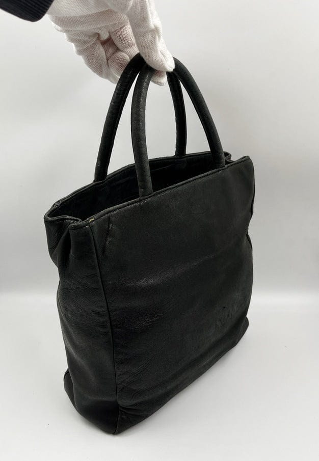 Prada Black Leather Tote