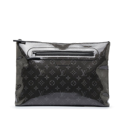 LOUIS VUITTON Monogram Glaze Pochette Cosmos Clutch Bag