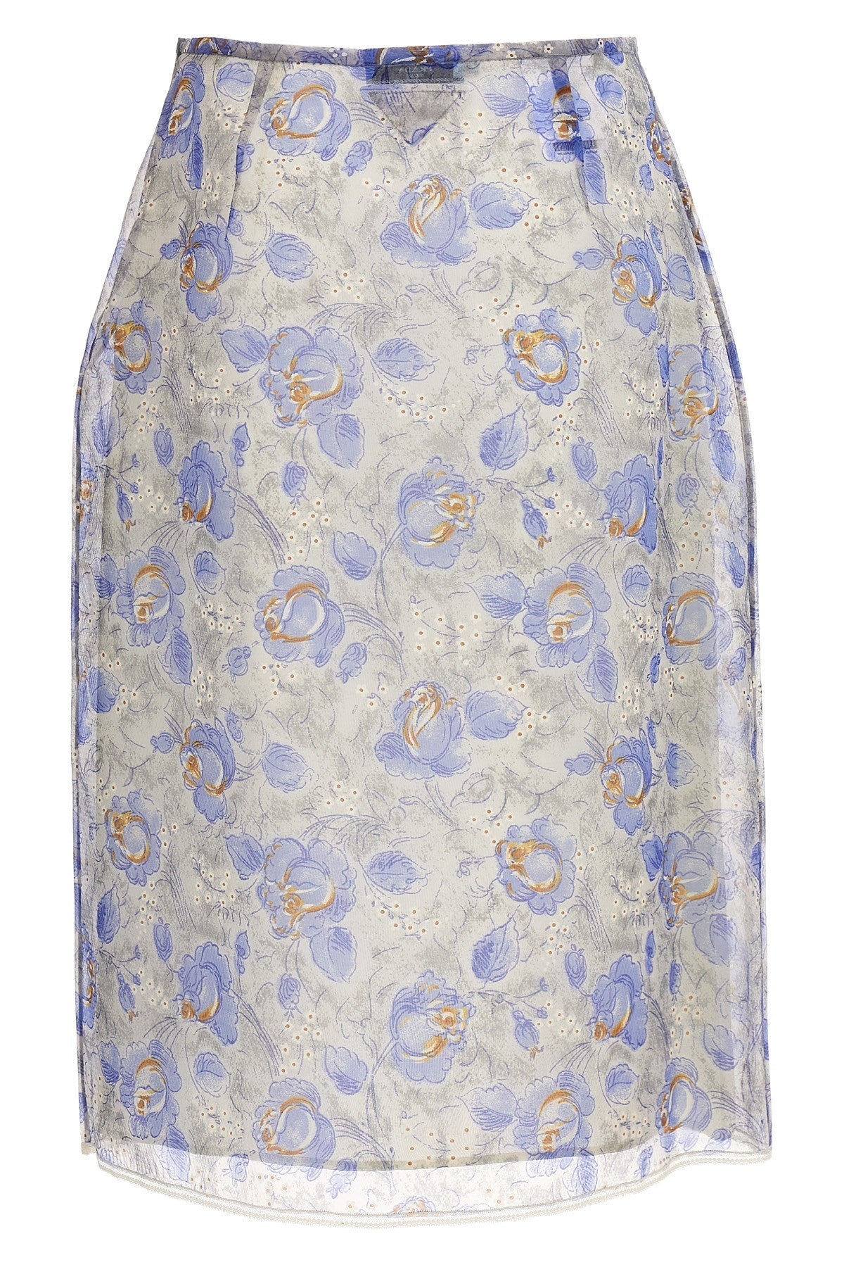 Prada Women Nylon Midi Skirt