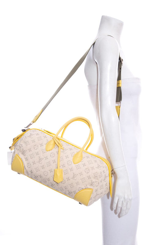 Louis Vuitton 2011 Limited Edition Ivory & Yellow Speedy