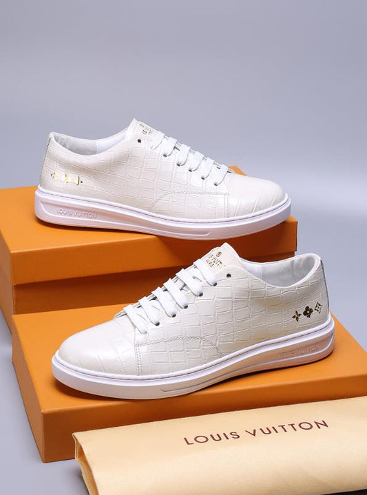 The Bags Vibe - Louis Vuitton Alligator White Sneaker