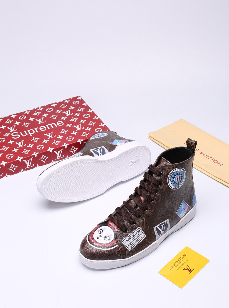 The Bags Vibe - Louis Vuitton Stellar Trainer Boot Brown Sneaker